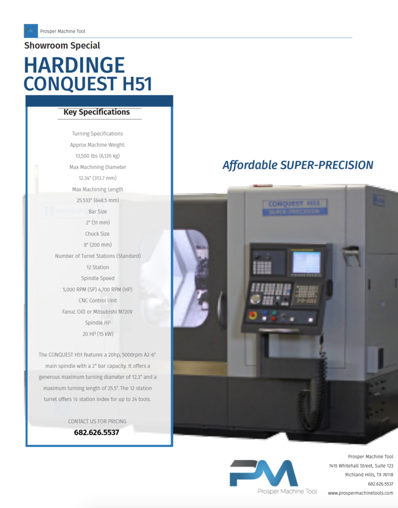 Special Deals – Prosper Machine Tools